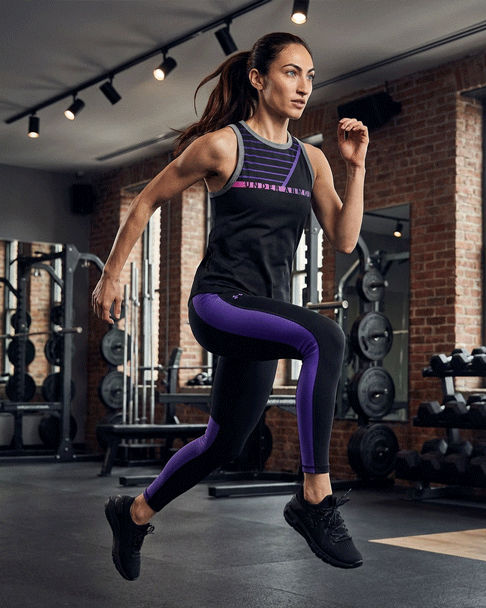 Under Armour Black, Grey & Pink Training Tank