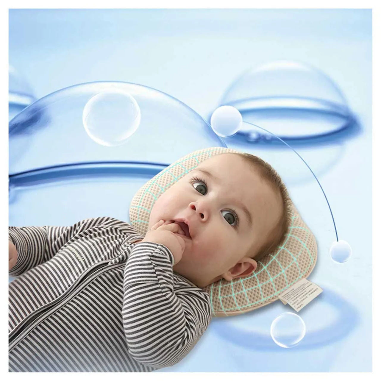 Sunveno - وسادة لتشكيل رأس الرضع