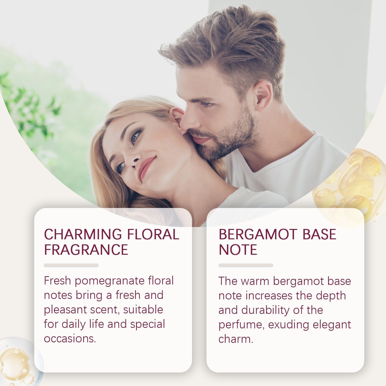 Charm Pomegranate Floral Water, Fresh Long-Lasting Fragrance, Elegant & Easy to Carry ,10ml/box
