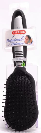 Titania 1362 Pneumatic Brush,9 Rows,Black/Silvr