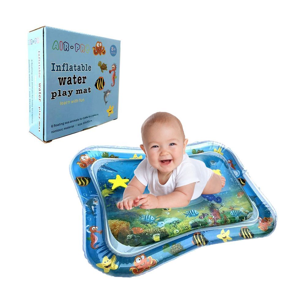 Baby Water Mat Tummy Time Inflatable Play Mat Sensory Toys Early Education
