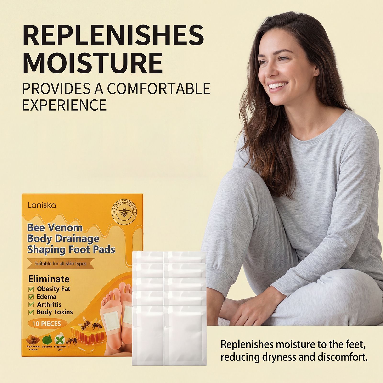 Moisturizing Foot Pads with Bee Venom