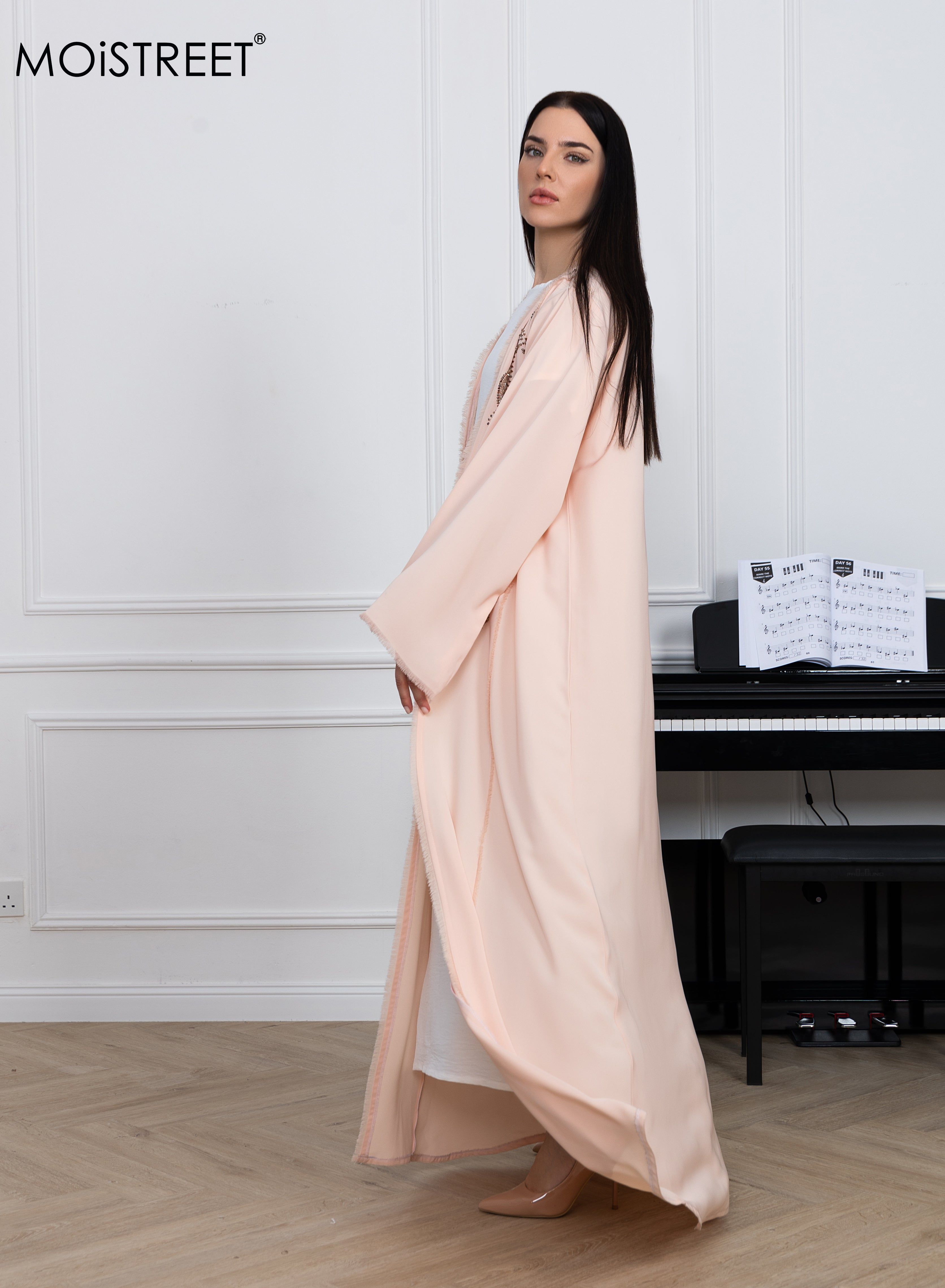 MOiSTREET Nida Embroidery Abaya