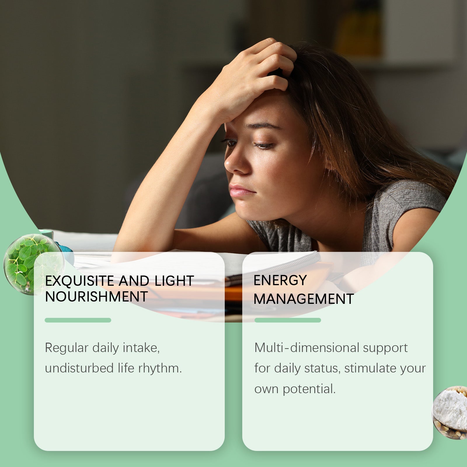 Boost Energy and Vitality with Moringa Capsules, Daily Body Care Support ,60pcs
