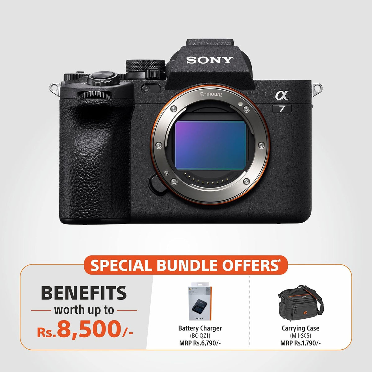 Sony Alpha 7 IV Full-Frame Mirrorless Camera, Body Only, 33MP Exmor R Sensor, 4K 60p, ILCE-7M4