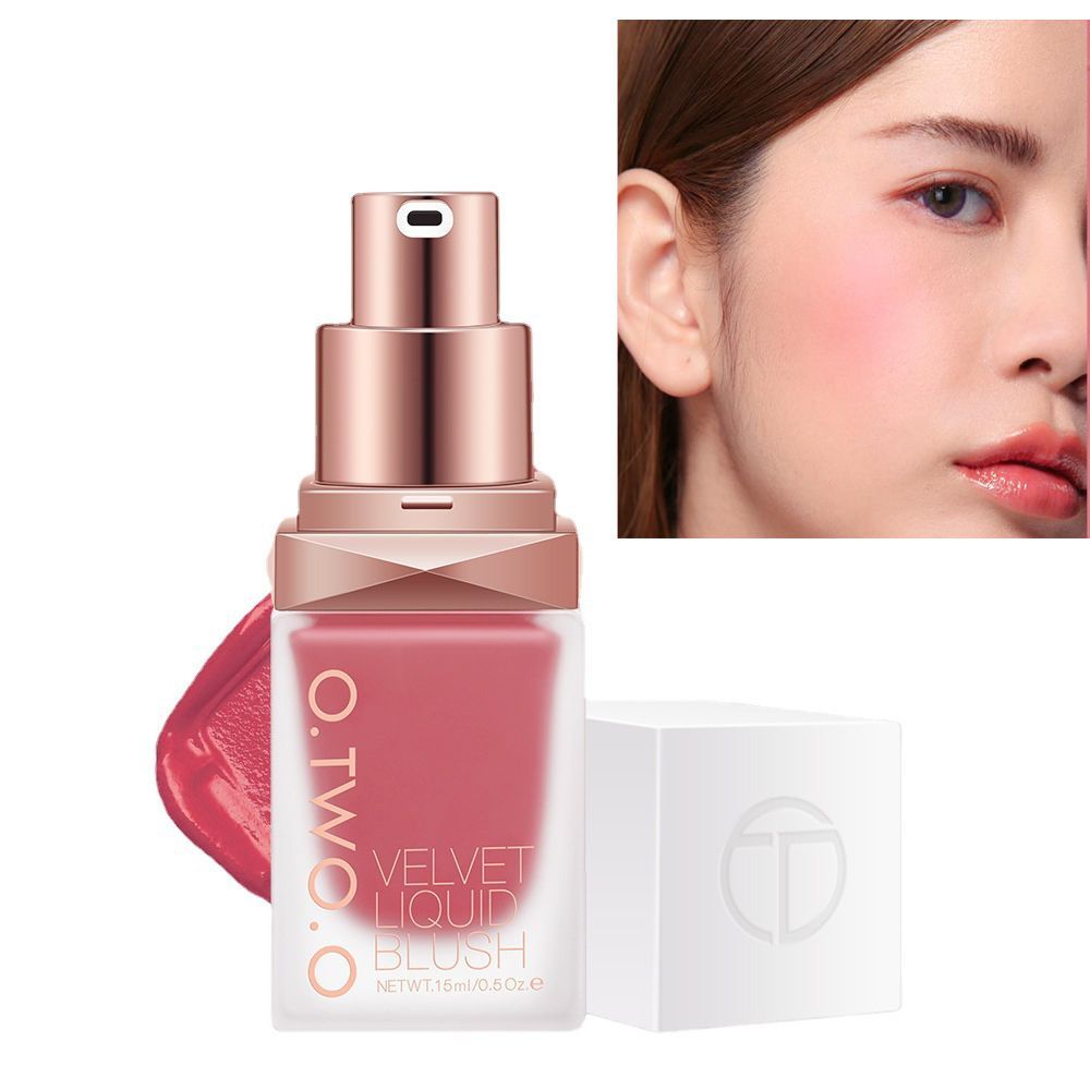 Liquid Blush Matte Silky Flowing Brighten Skin Colour Cheek Blush Face Makeup