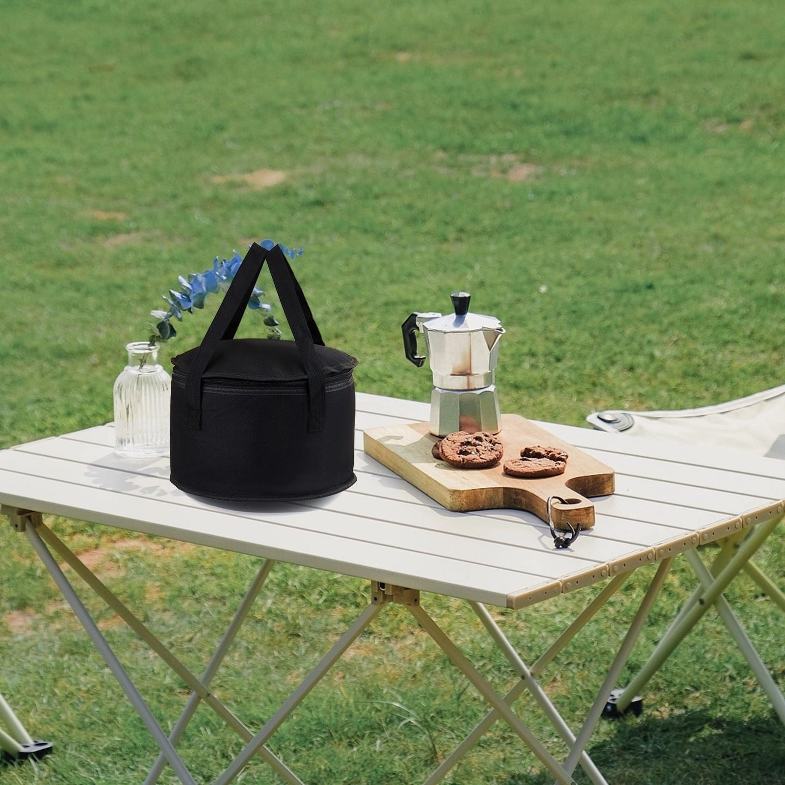 Round Lunch Bags Insulated Thermal Pastry Pie Carrier Reusable Cake Cooler