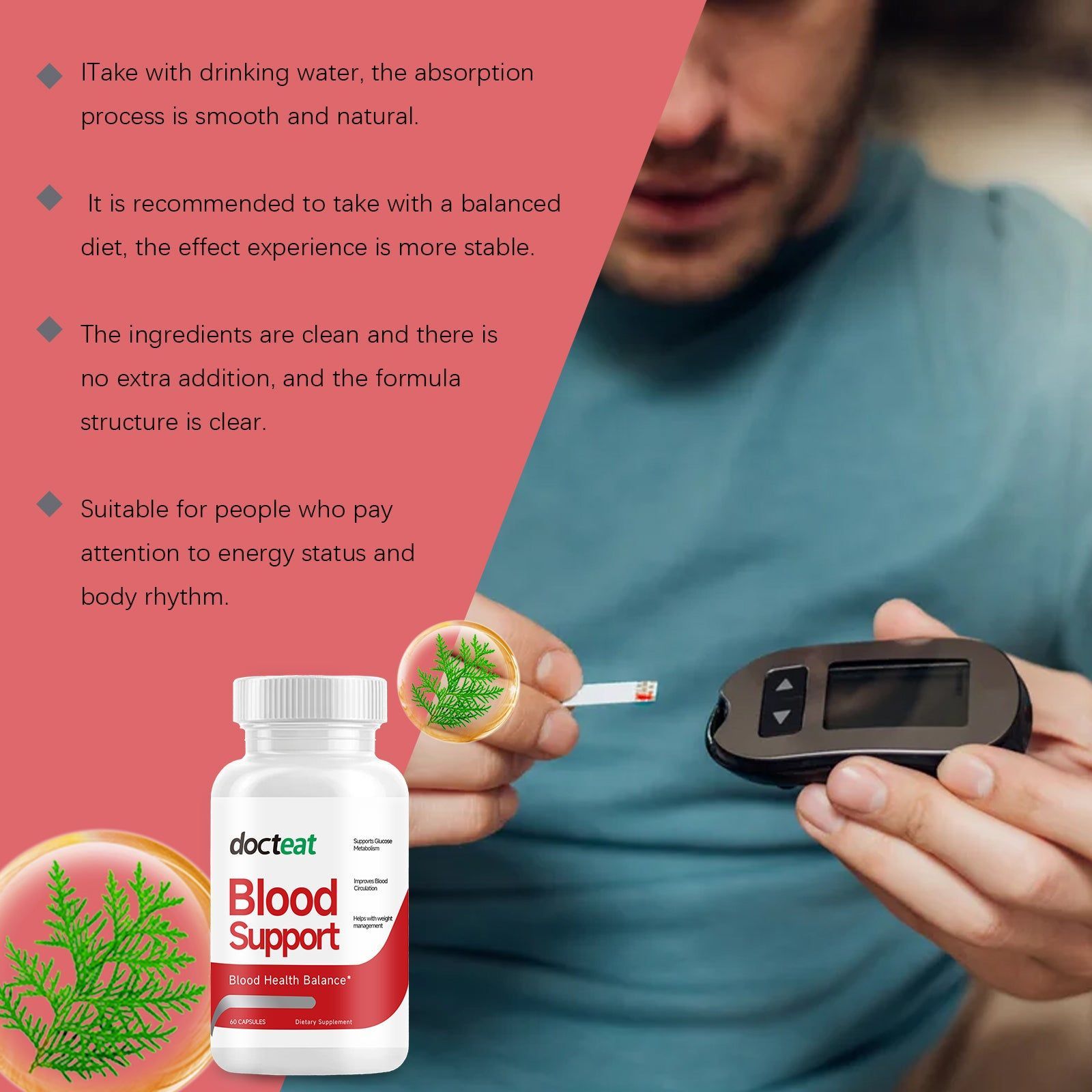 Balanced Body Care Capsules, Supports Blood Sugar, Metabolism, Daily Wellness ,60pcs