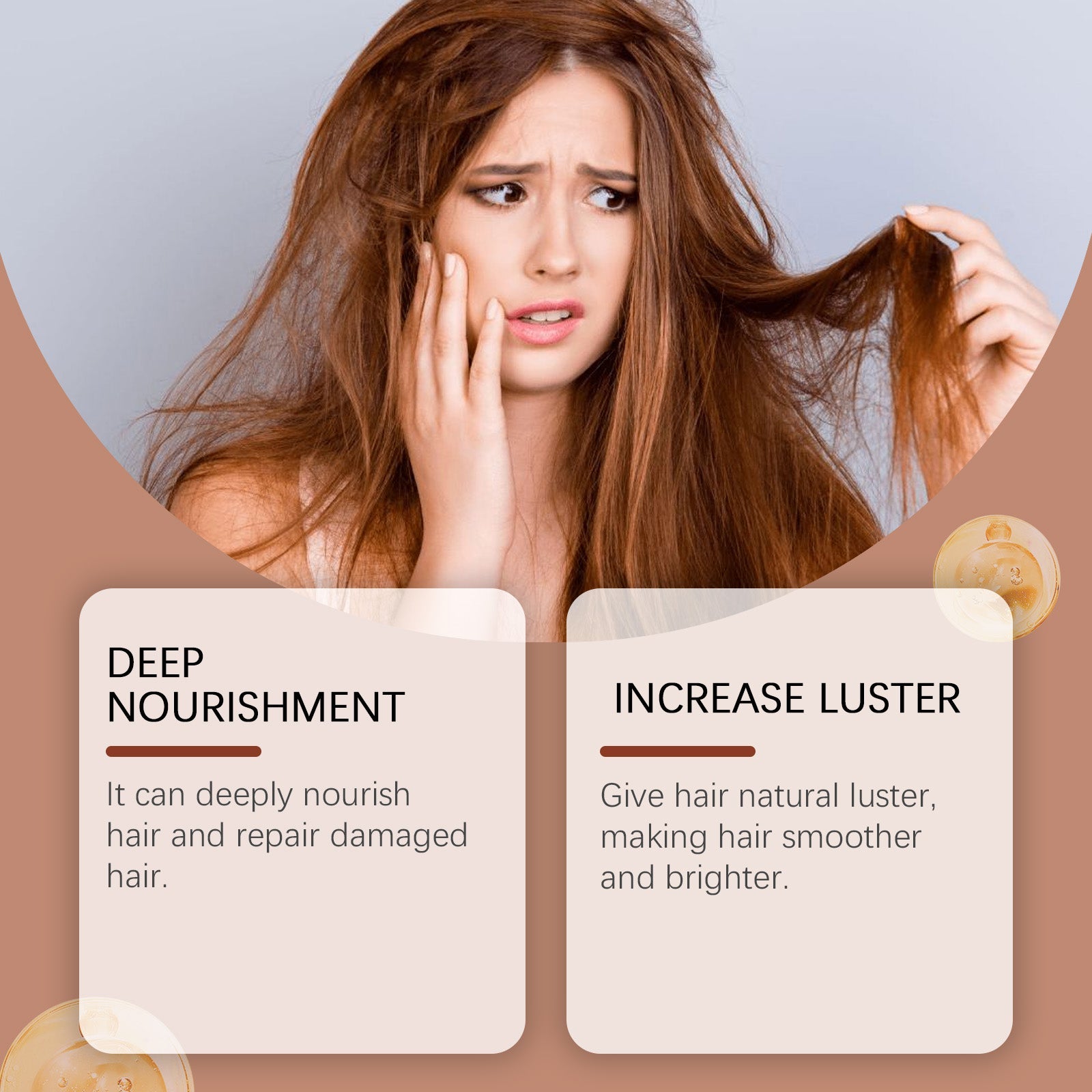 Batana Oil Hair Care Cream, Nourishes, Restores, Brightens, Frizz Control ,120g
