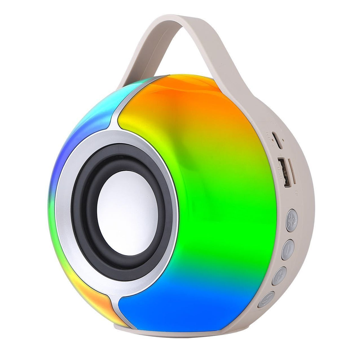 Portable Wireless Outdoor Speaker Bluetooth Speaker Stereo Device with Lights