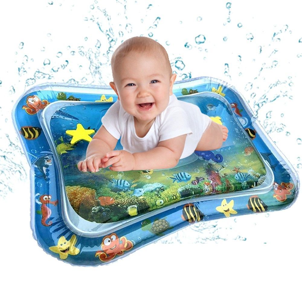 Baby Water Mat Tummy Time Inflatable Play Mat Sensory Toys Early Education