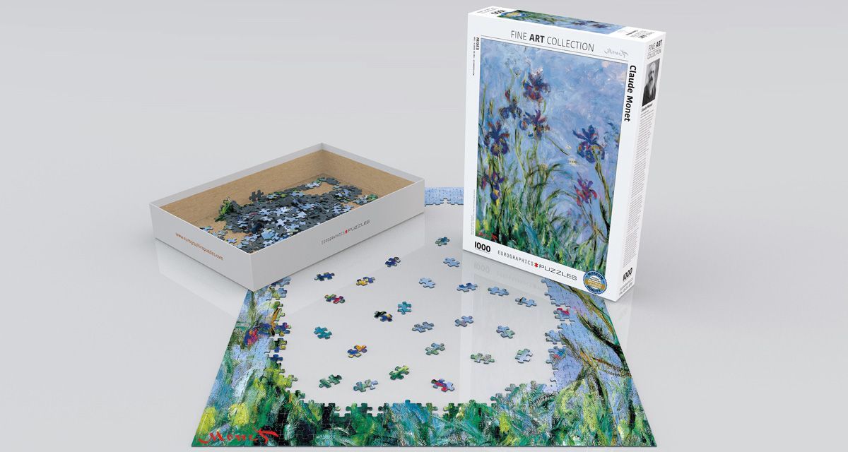 Irises (Detail) by Claude Monet 1000 Pieces Puzzle