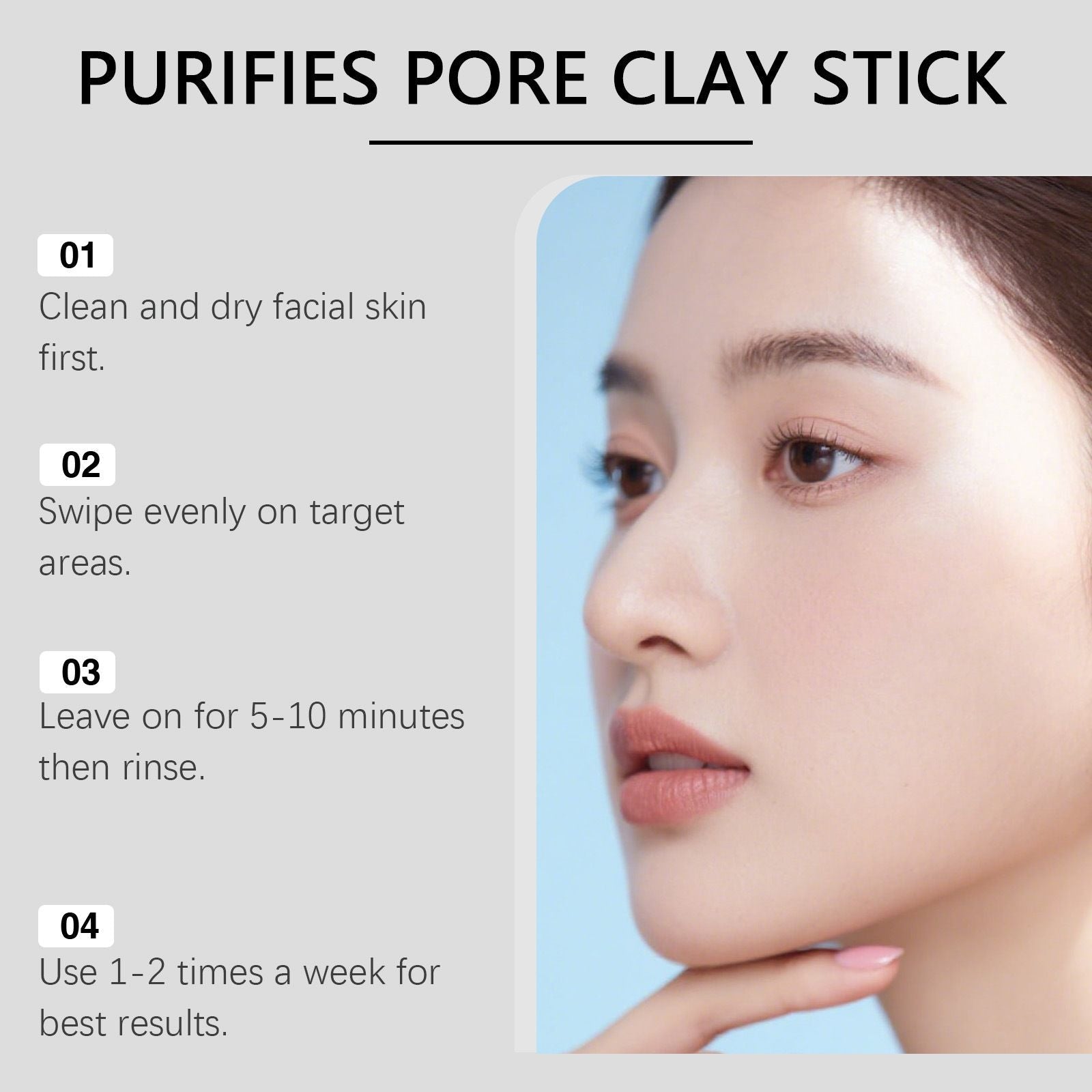 Pore Cleansing Clay Mask Stick Oil Control 30g