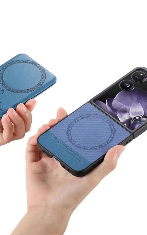 Twill Fabric Leather Skin Phone Case For Xiaomi Mix Flip