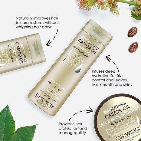 شامبو جيوفاني المهدئ بزيت الخروع 13.5 أونصة سائلة