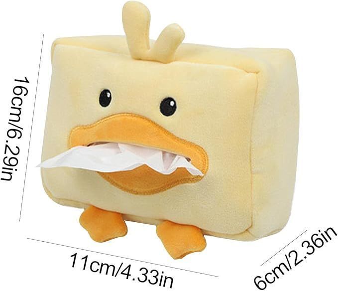 Car Tissue Holder Plush Animal Napkin Dispenser Organizer Auto Interior Accessories