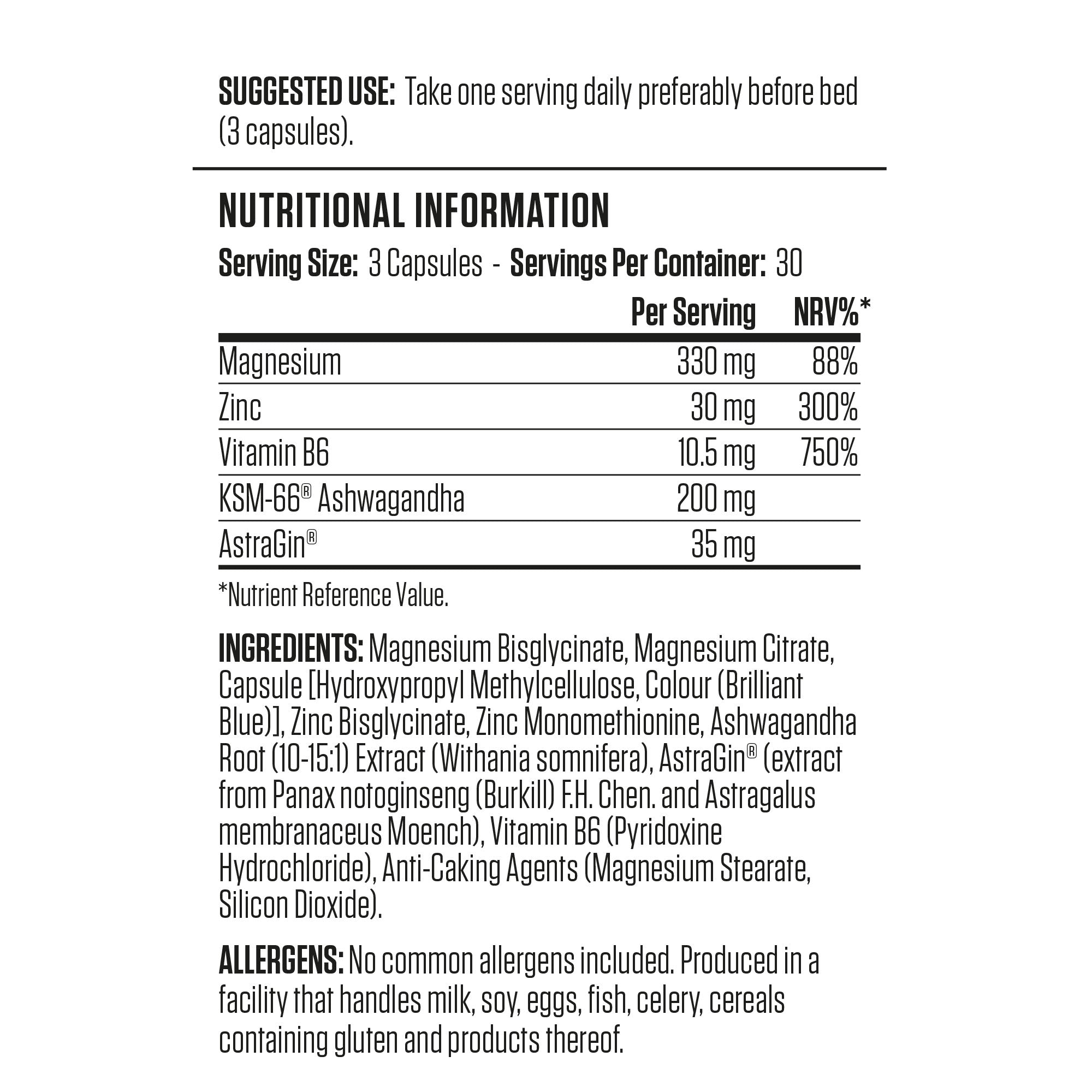 Applied Nutrition Zinc, Magnesium & Vitamins B-6, 90 Capsules
