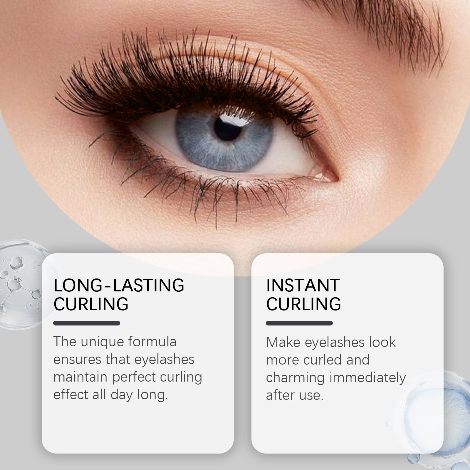 3D Black Mascara, Long-Lasting, Curl, Smudge-Proof, Natural Volume ,4ml