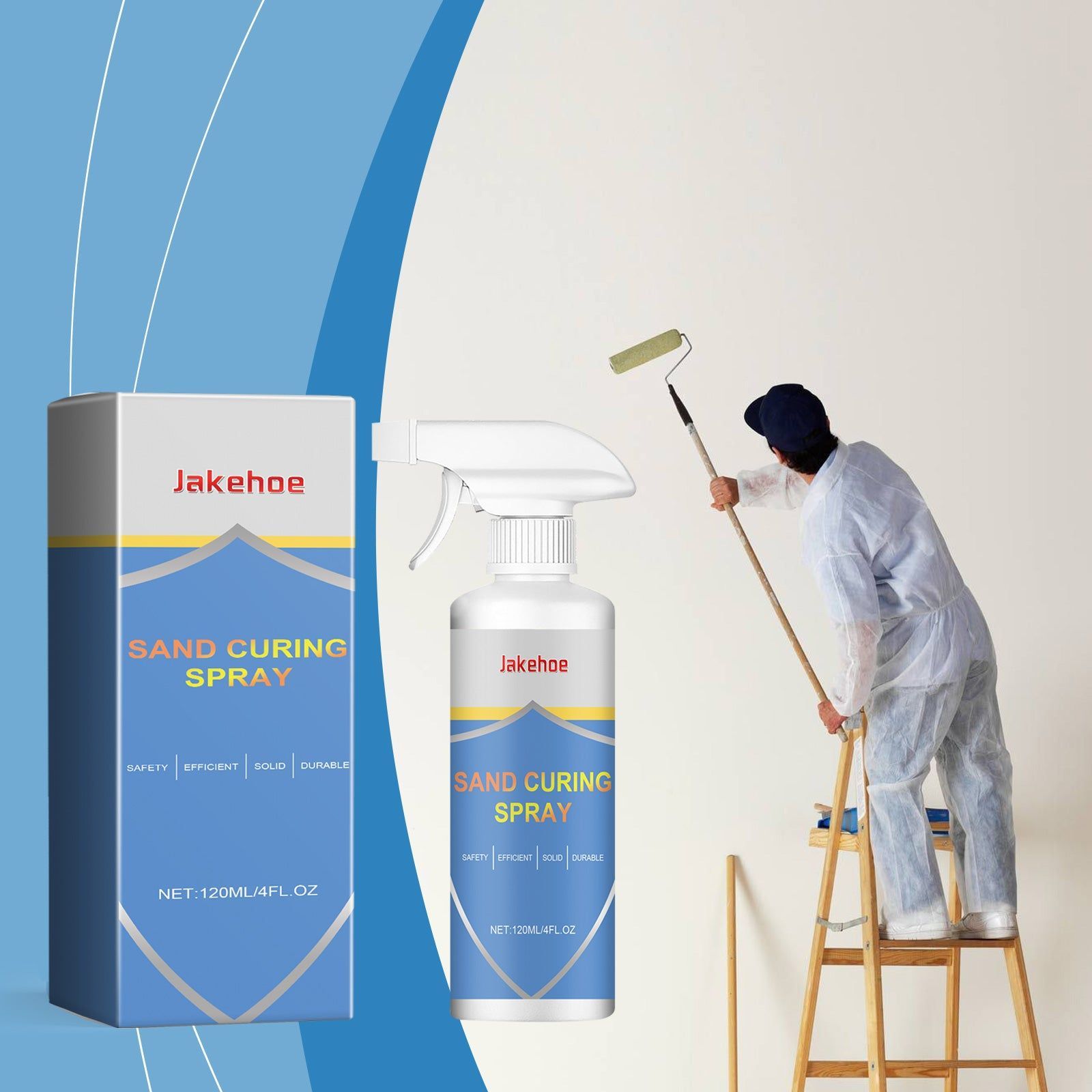 Cleaning Spray, Outdoor Wall Curing Stain Remover, Durable Surface Protection ,120ml