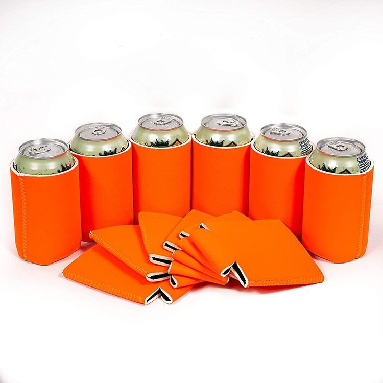 6 Pack Blank Beer Can Coolers Sleeves Neoprene Beer Can Cooler Drink Bottle Holder Sleeve