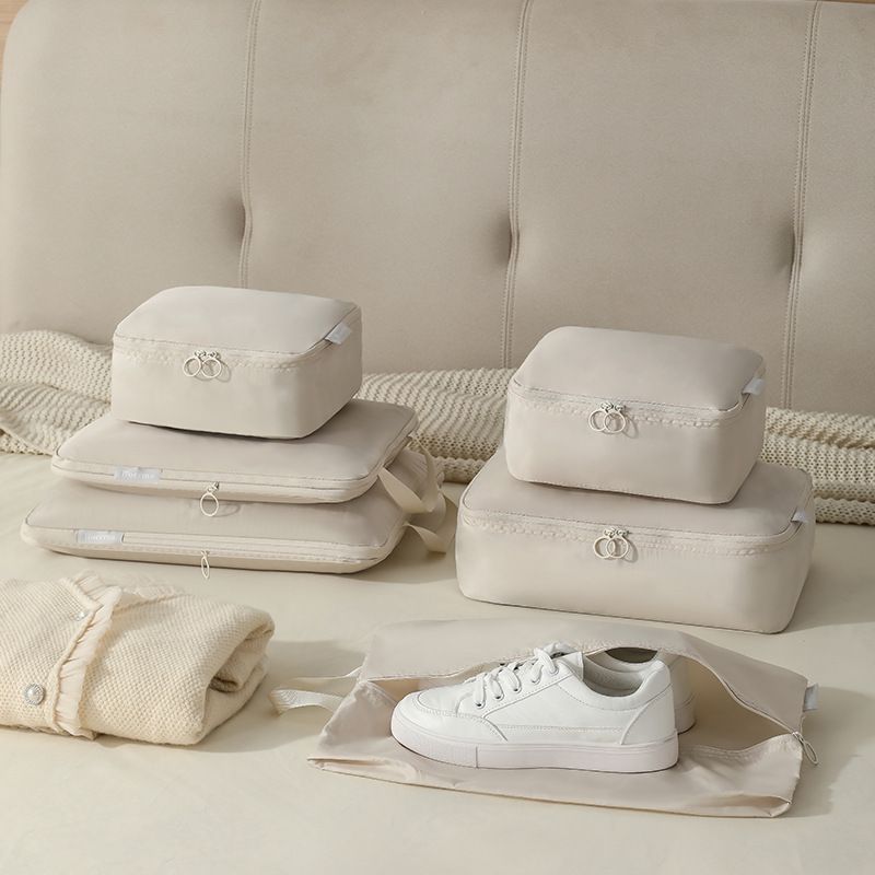 6pcs Travel Storage Bag Compression Packing Cubes Bag Organizer for Luggage