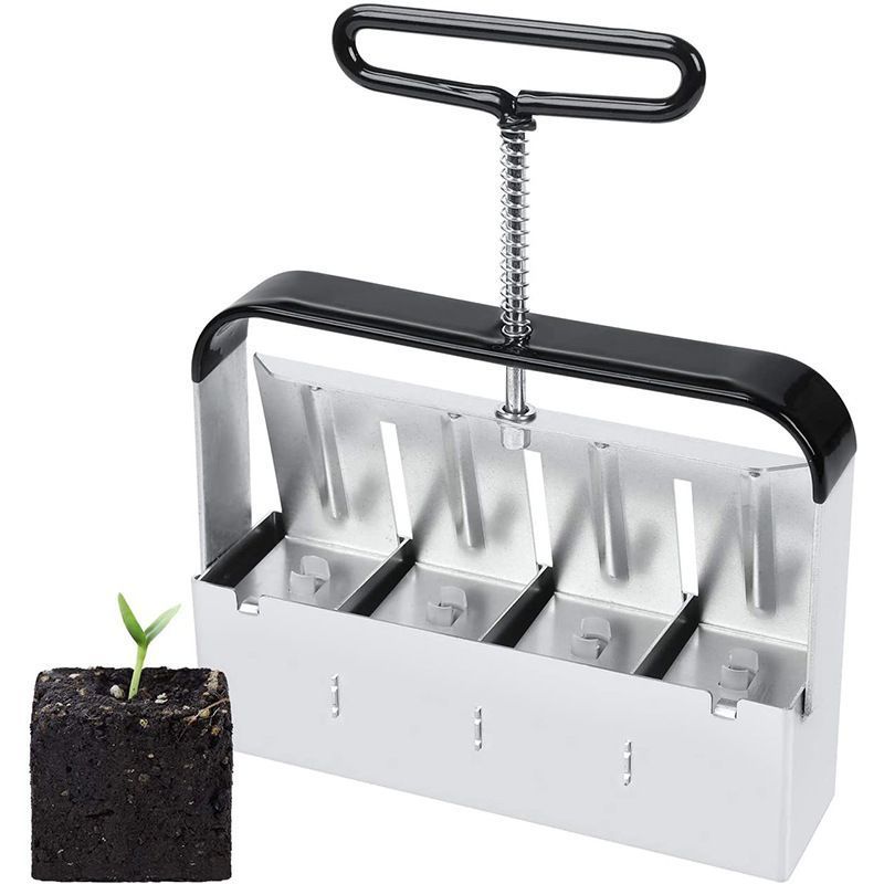 Plant Soil Block Maker Soil Block Maker Quad Manual Blocking Tool for Garden