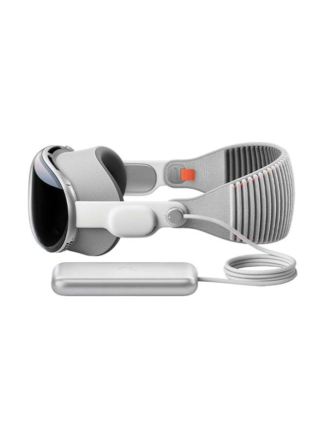 Apple Vision Pro بسعة 256 جيجابايت، صوت مكاني، شاشة ثلاثية الأبعاد Micro OLED بدقة 23 مليون بكسل، كاميرا رئيسية ثلاثية الأبعاد مجسمة، نظام التشغيل VisionOS