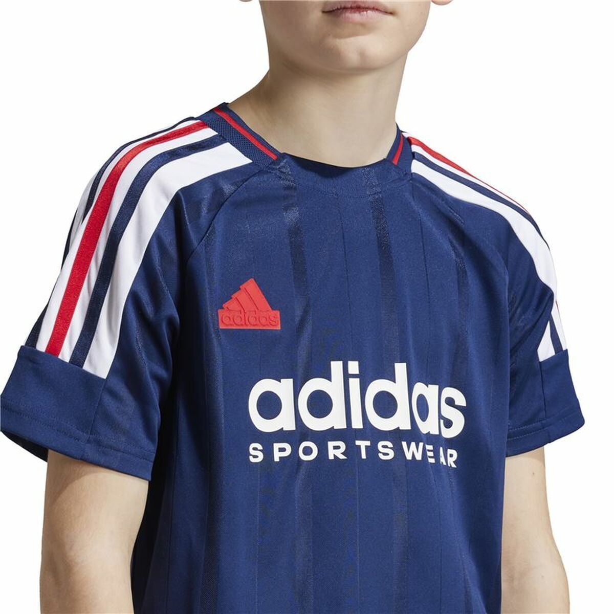 Unisex Short Sleeve T-Shirt Adidas Tiro Nations Pack Blue