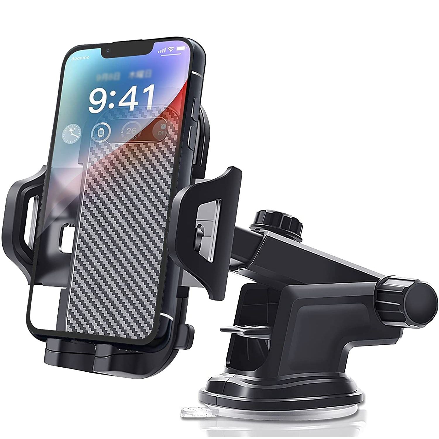 Car Phone Holder Universal Suction Cup Cellphone Stand For Windshield Dashboard