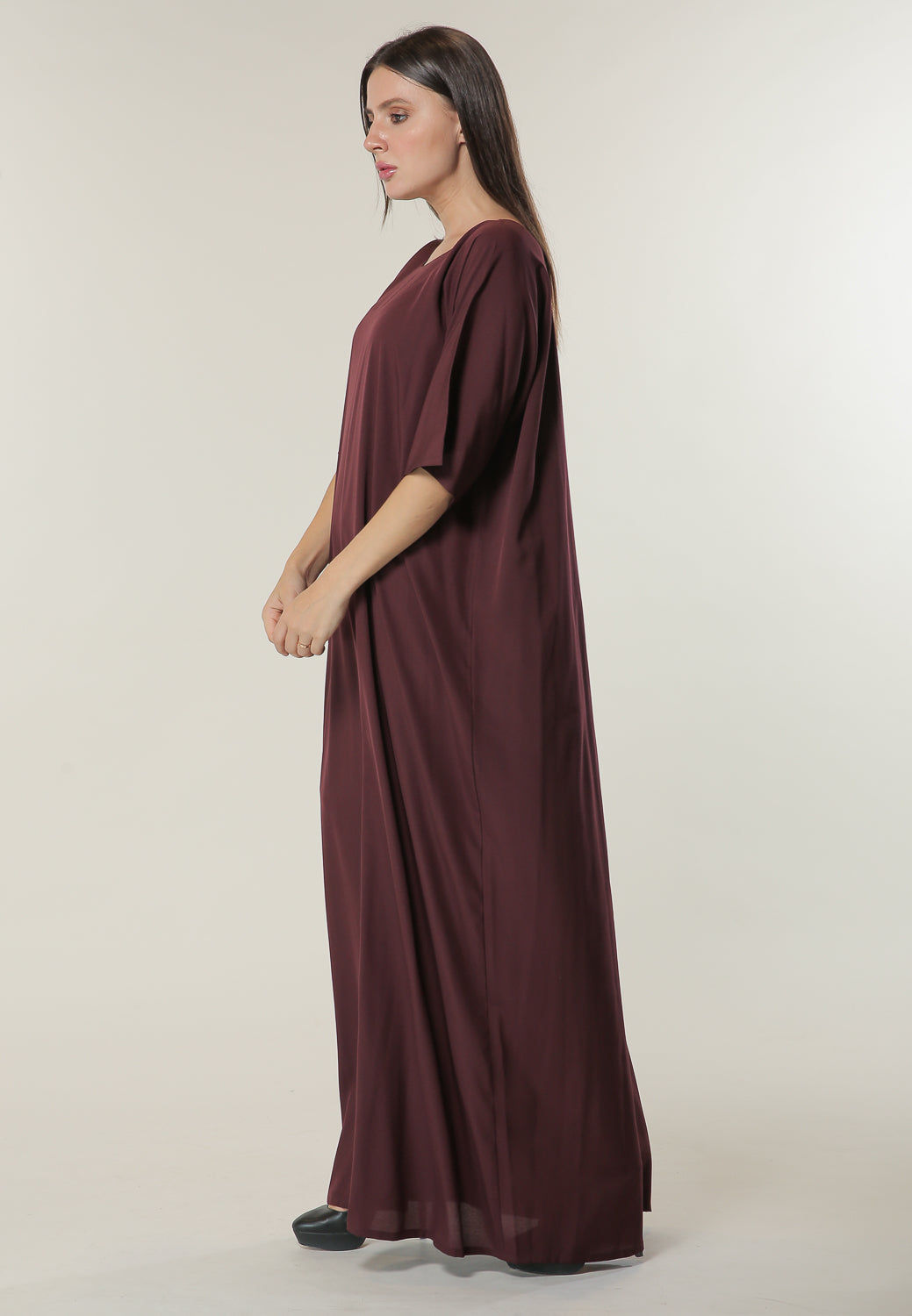 MOiSTREET Maroon Under Abaya
