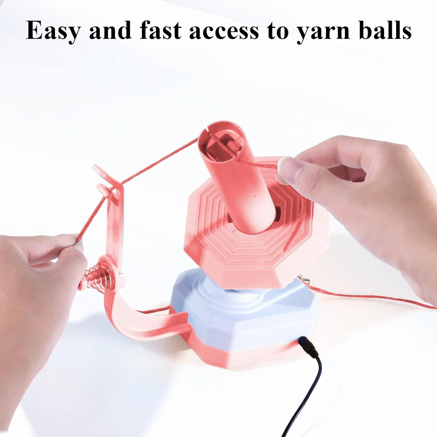 Electric Yarn Winder for Crocheting Large Capacity Yarn Ball Winder for Knitting