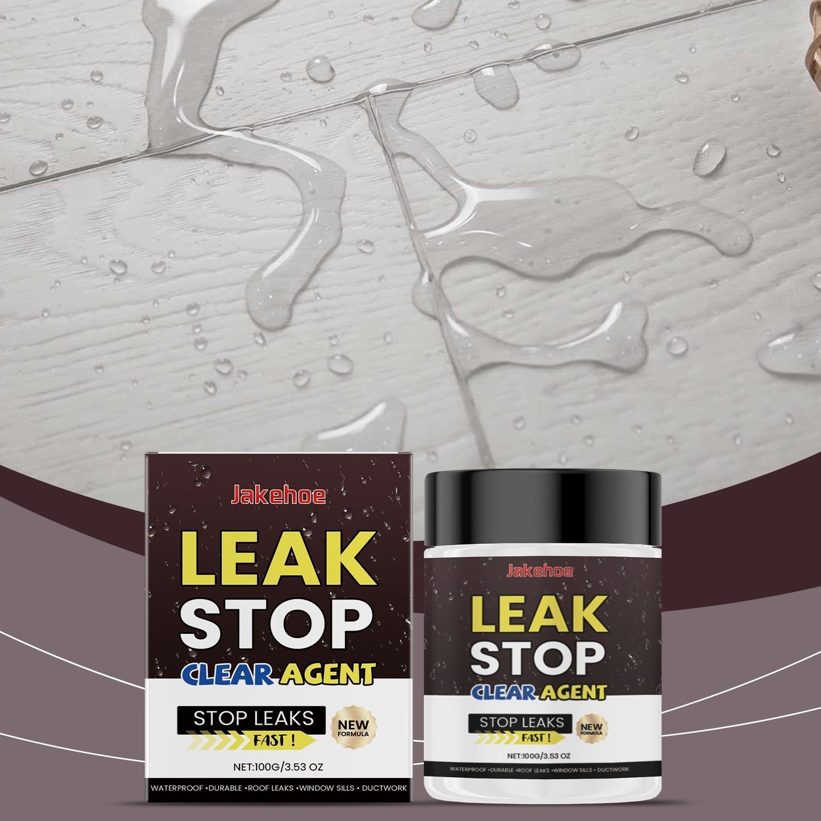 Waterproof Glue, Leakproof, Tile Wall Sealant, Easy to Use, Moisture Resistant ,100g