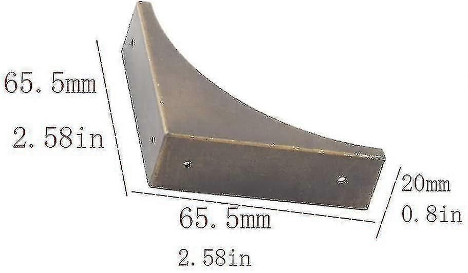 4pcs Metal Corner Guard For Furniture, Antique Bronze Edge Guard Bracket, Edge Guard, Metal Corner Guard For Furniture