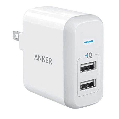 Anker POWERPORT 24W 2USB  ADAPTER-White