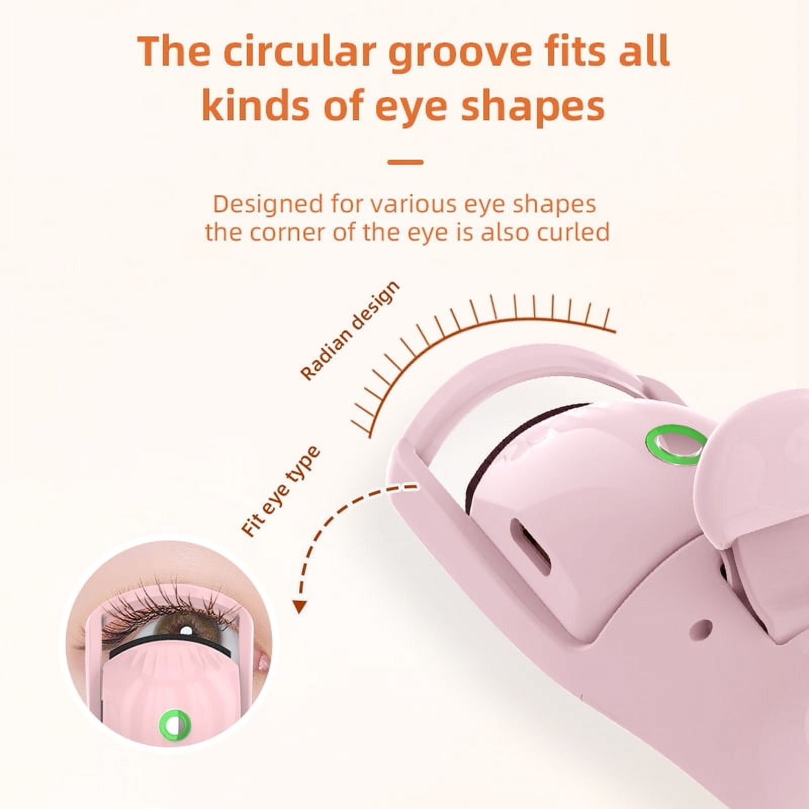 Heated Eyelash Curler Rechargeable Electric Eyelash Curler Lash Curling Tool