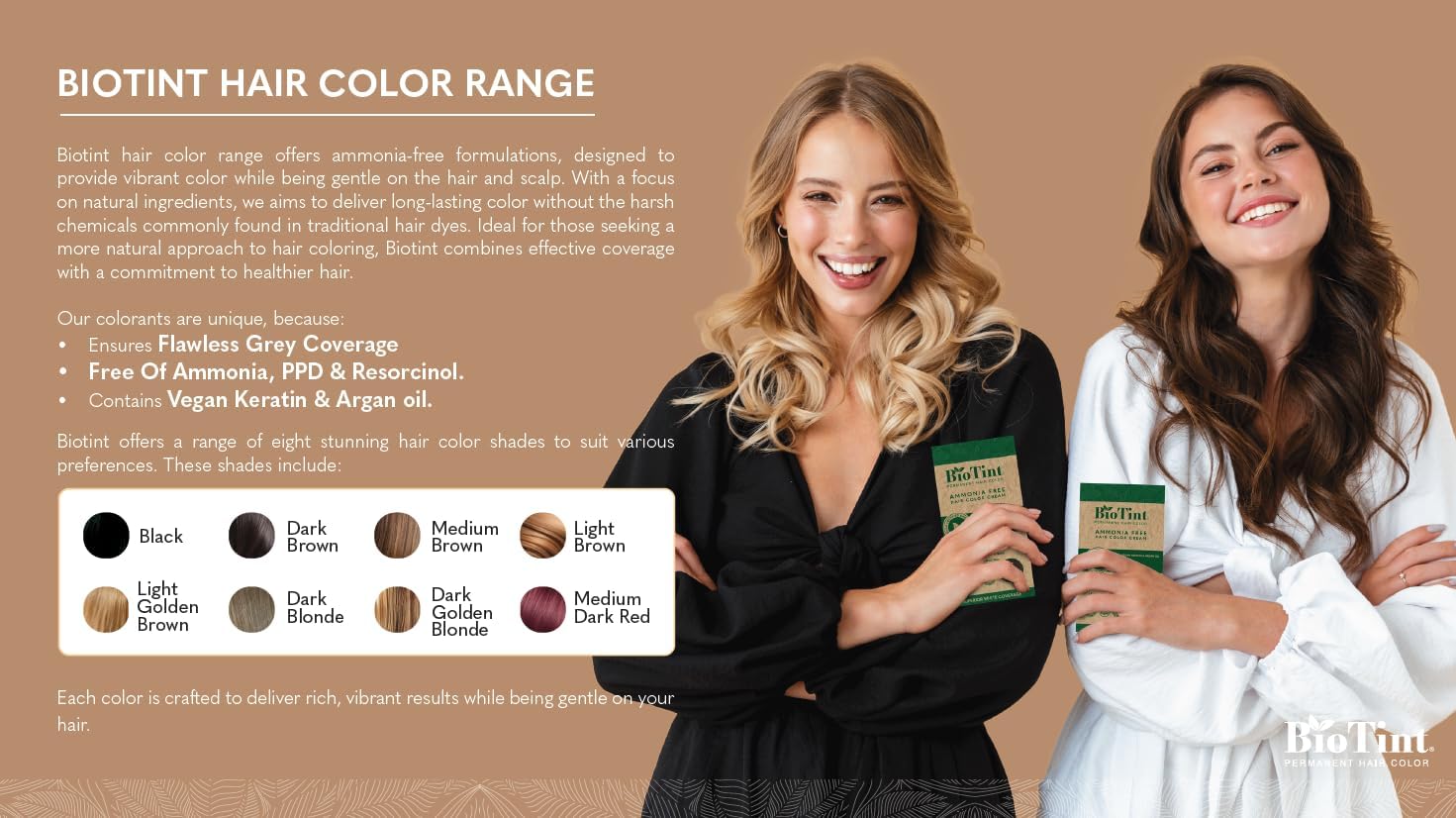 Biotint Permanent Hair Color 3.0 Dark Brown 1'S 191030