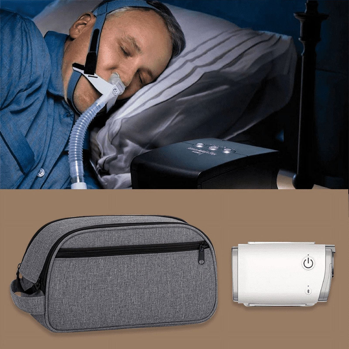 CPAP Travel Carrying Storage Bag Portable Cable Organizer Pouch for CPAP Machine