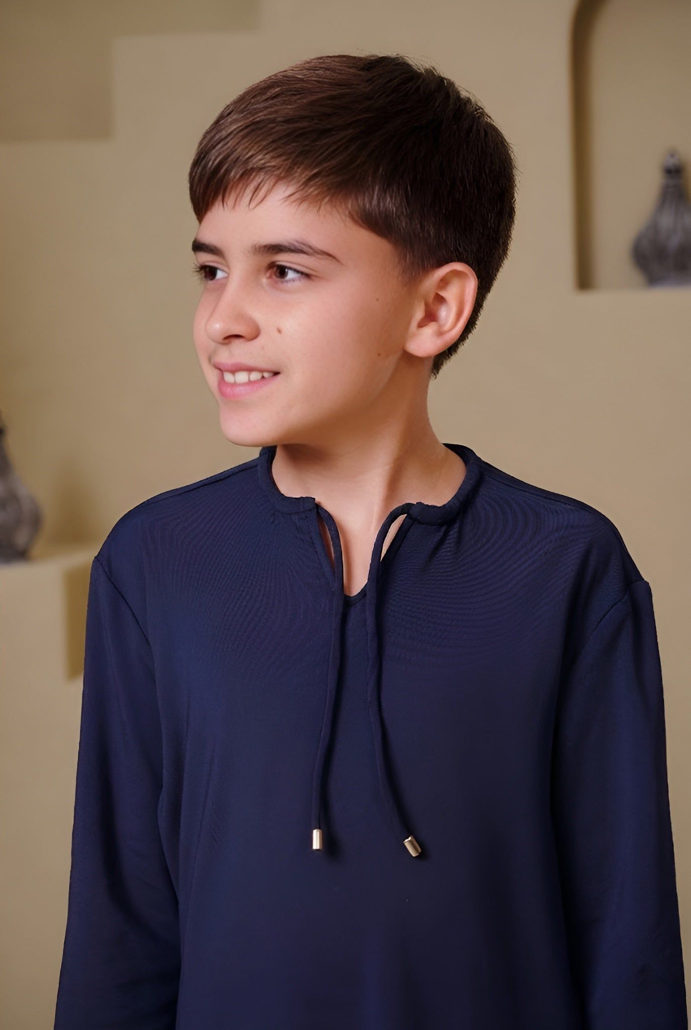 Sahil Kids Abaya - Navy