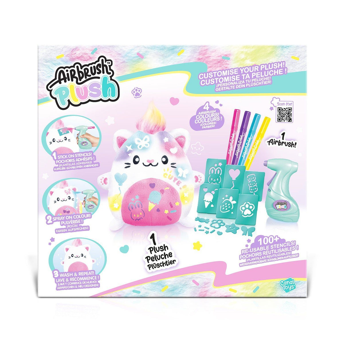 Airbrush Plush - Kawaii Kitty