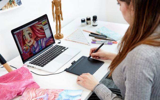 WACOM CTL-4100K-N Wacom Intuos S Black