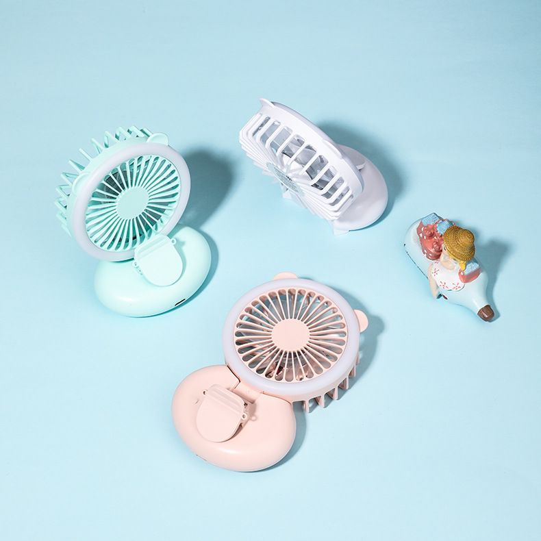Mini Fan Portable Rechargeable Multifunction Fan Handheld Selfie Light