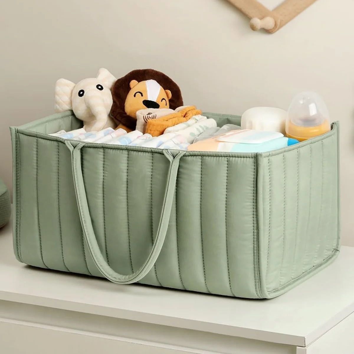 Baby Diaper Caddy Organizer Stylish Storage Basket for Newborn Essentials
