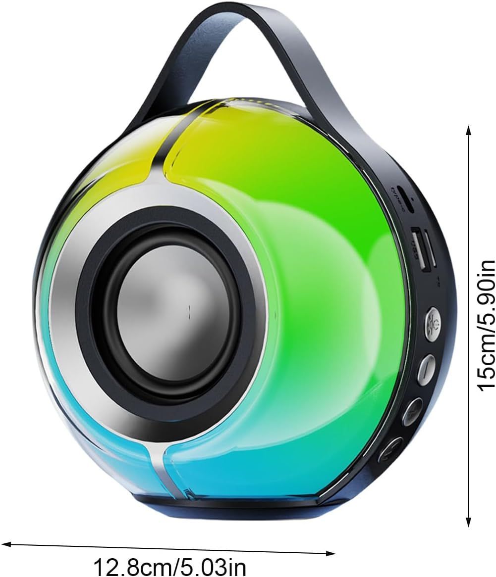 Portable Wireless Outdoor Speaker Bluetooth Speaker Stereo Device with Lights