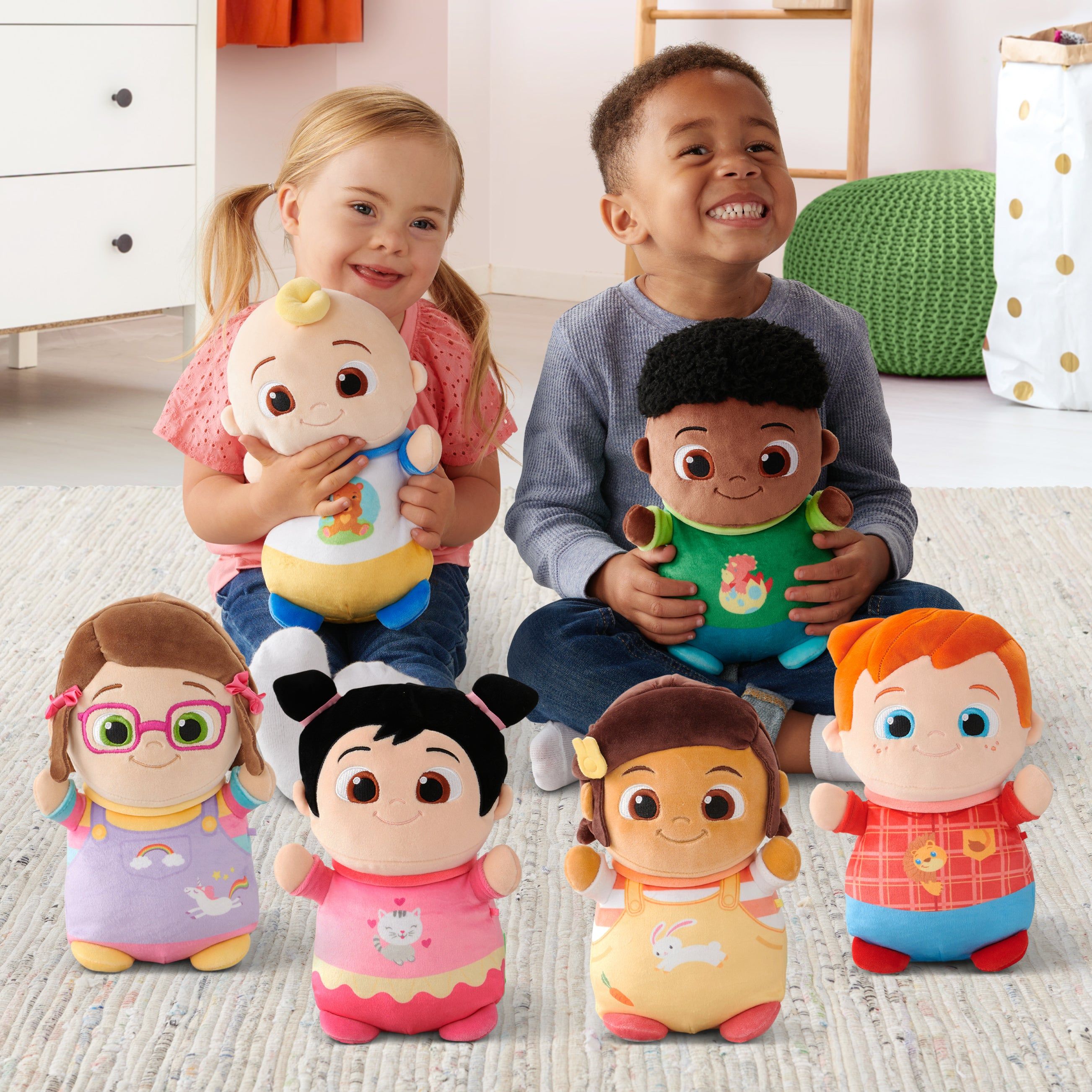 CoComelon Squishmallow HugMees Plush – Soft & Squishy Character Toys