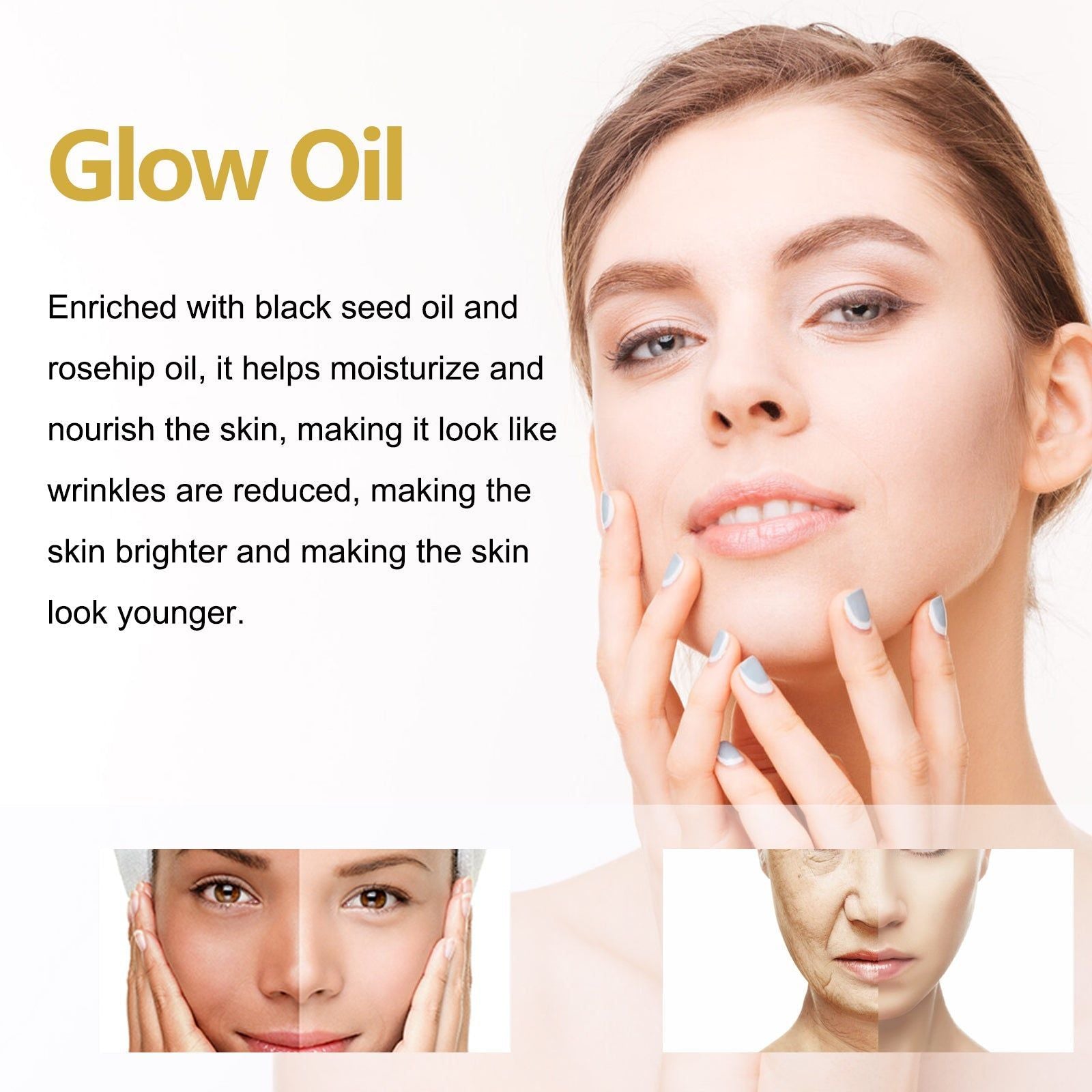 Revitalize Your Skin with Face Essential Oil, Hydrates, Tightens, and Brightens Fine Lines ,30ml