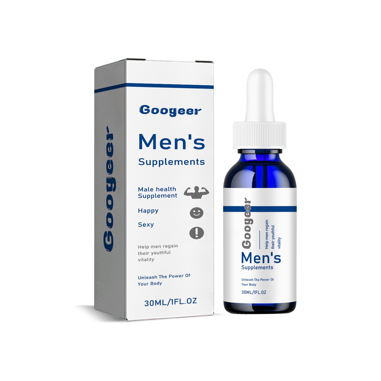 Boost Male Energy with Ginseng & Ginkgo Body Care Drops, Enhance Performance ,30ml