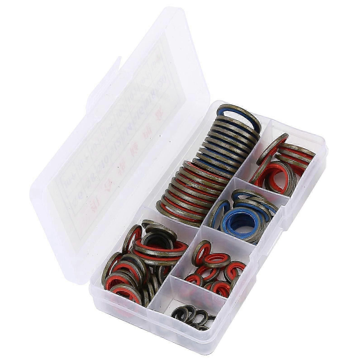 80pcs Sealing Gasket Washer Good Sealing Performance Various Models Oil Heat Corrosion Resistant O?ring Assortment Kits
