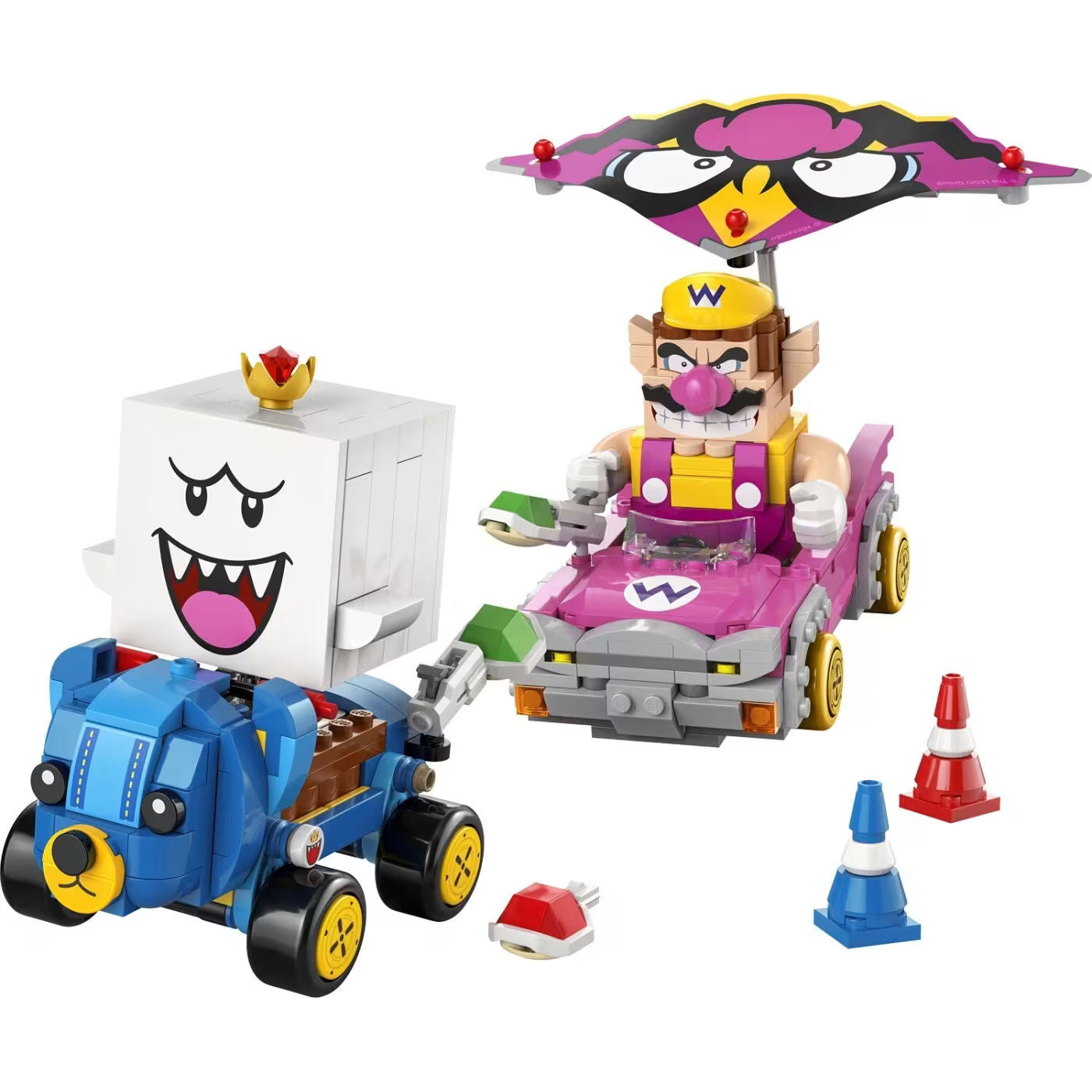 LEGO Super Mario Kart Wario & King Boo Building Set for Ages 8+, 512 Pieces