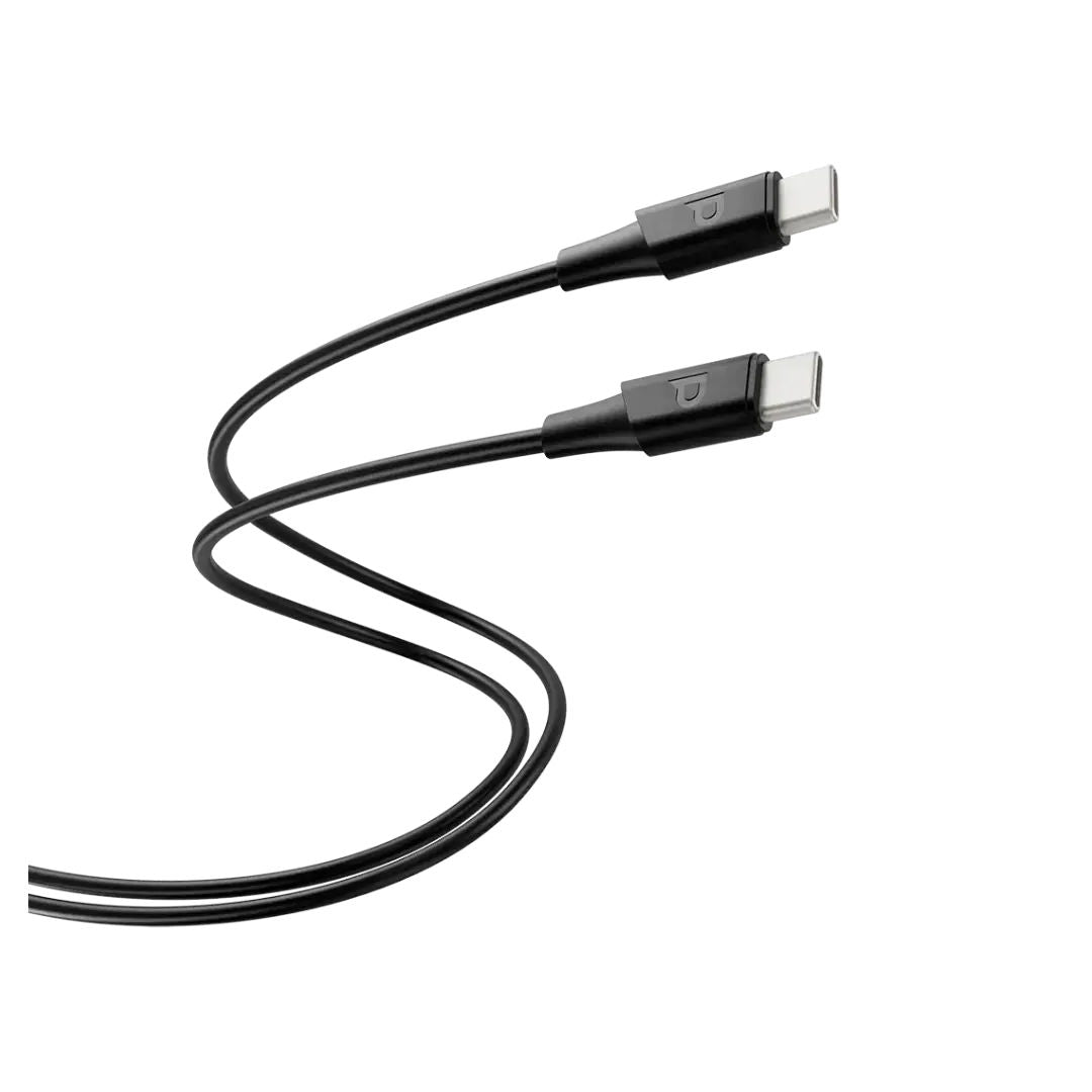 Powerology Power Sync Flex USB-C to USB-C High-Speed Charging Cable, 2M, PD 100W,  Black