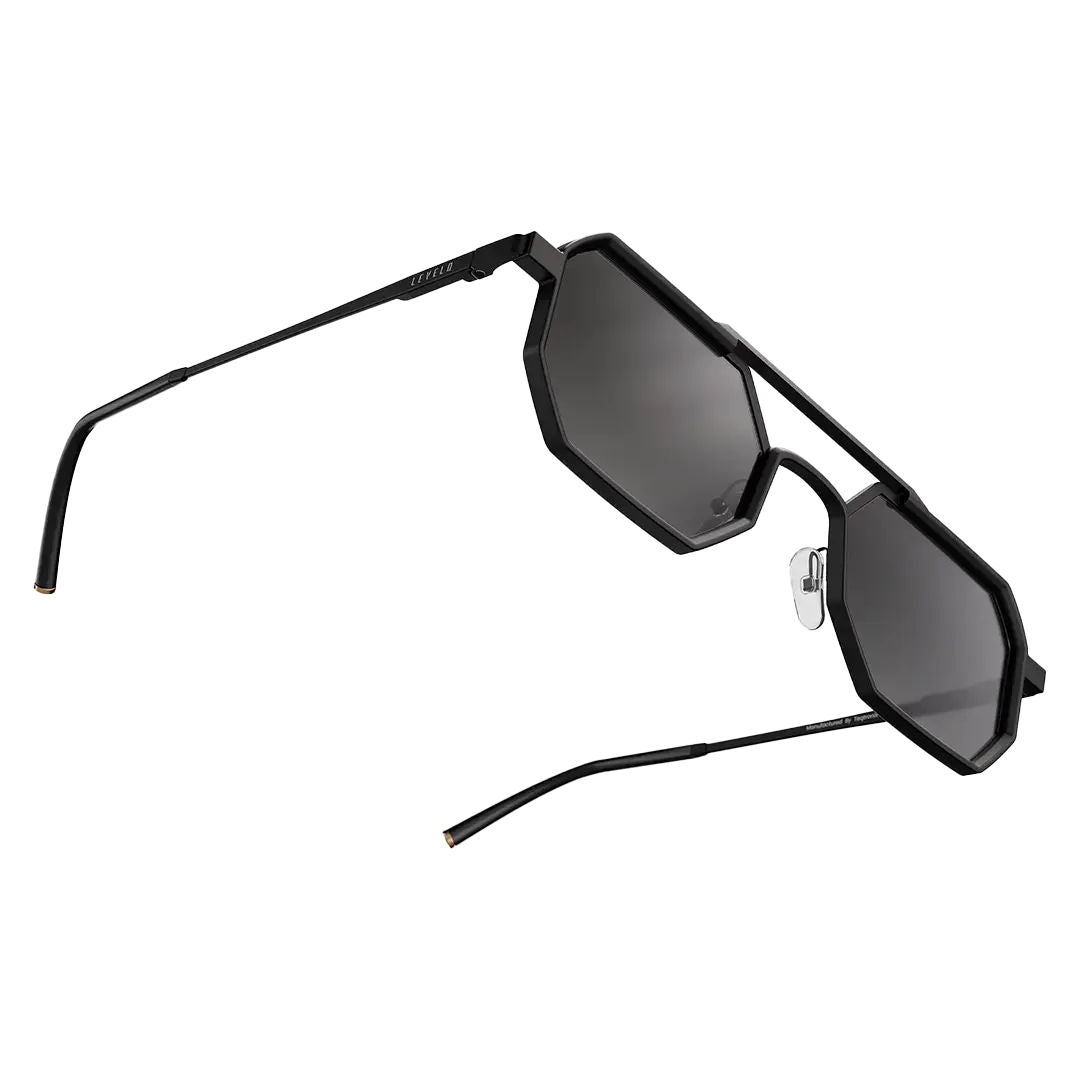 Levelo Floro UV Guard Sunglasses With Pouch, Black
